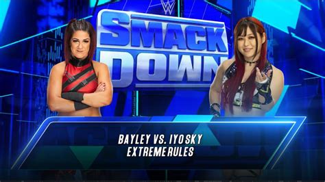 WWE SMACKDOWN LIVE FULL MATCH Bayley VS Iyo Sky YouTube