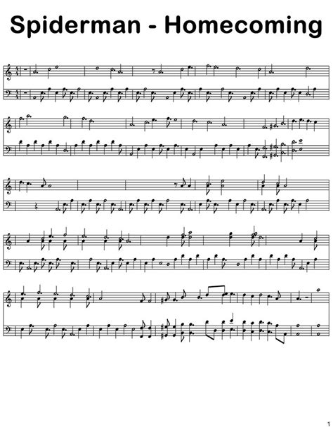 Spiderman Homecoming Piano Sheets Spiderman Homecoming Violin Music Piano Tutorial