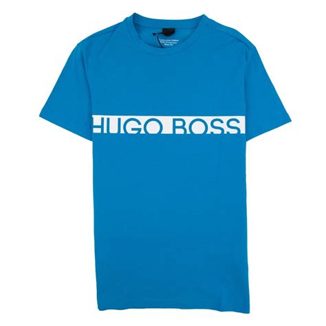 Hugo Boss RN Box Logo T Shirt Turquoise ONU