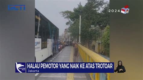 Viral Aksi Bocah Adang Pemotor Yang Naik Ke Trotoar Di Matraman SIS