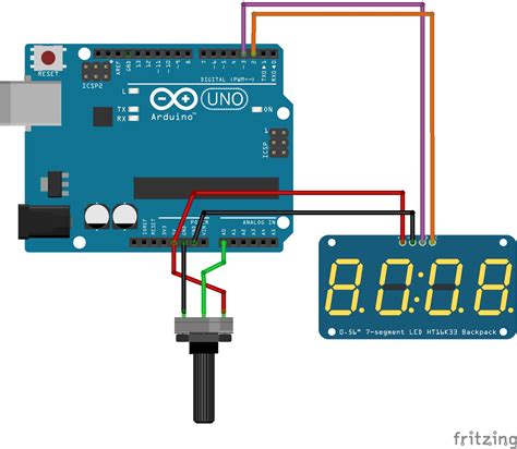 Potentiometer Value Using A 4 Digit 7 Segments Display Hackster Io