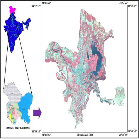 Location map of srinagar city | Download Scientific Diagram