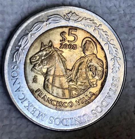 Moneda De 5 Pesos Francisco Villa Cuotas sin interés