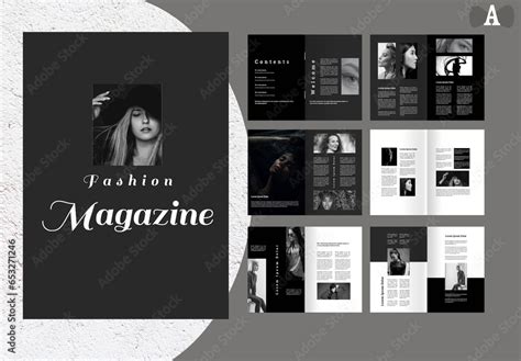 Fashion Magazine Template Stock Template | Adobe Stock