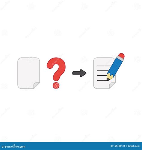 Concepto Del Icono Del Vector De Papel En Blanco Con El Signo De