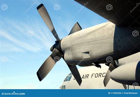 Military Transport Aircraft Stock Photo - Image of cargo, outside: 11365554