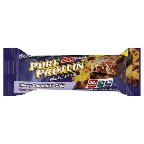 Pure Protein 20g Protein Bar Chewy Chocolate Chip Shop Granola And Snack Bars At H E B