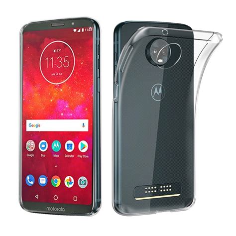 Capa Ultra Fina Casca De Ovo Transparente Motorola Moto Z3 Play XT1929