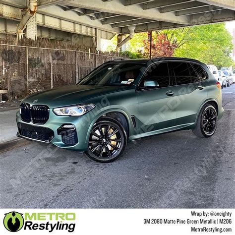 3m 2080 Matte Pine Green Metallic Vinyl Wrap M206 5ft X 35ft