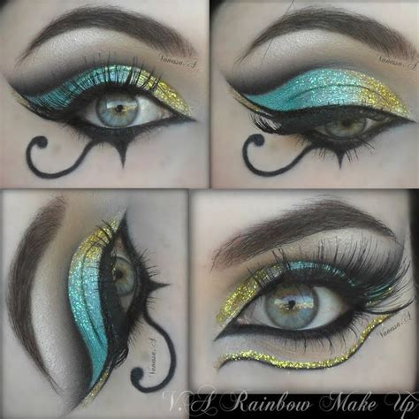 15 Totally Cool Halloween Makeup Ideas | How Does She | Egyptian makeup, Cool halloween makeup ...