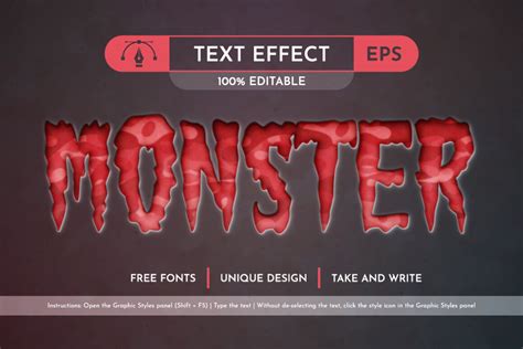 Emboss Bloody Editable Text Effect Font Style Crella