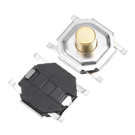 Uxcell Pcs X X Mm Momentary Panel Pcb Smd Smt Mount Pins Push