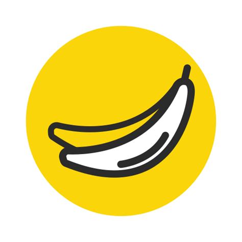 Banana Fruit Healthy Vegetable Yellow Food Drinks And Restaurants Icons