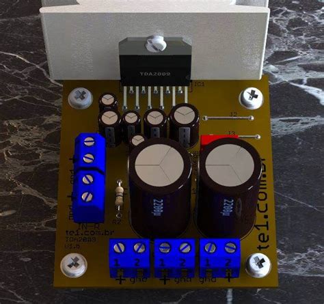 Tda A Circuito Amplificador Pot Ncia Est Reo X W Toni Eletr Nica