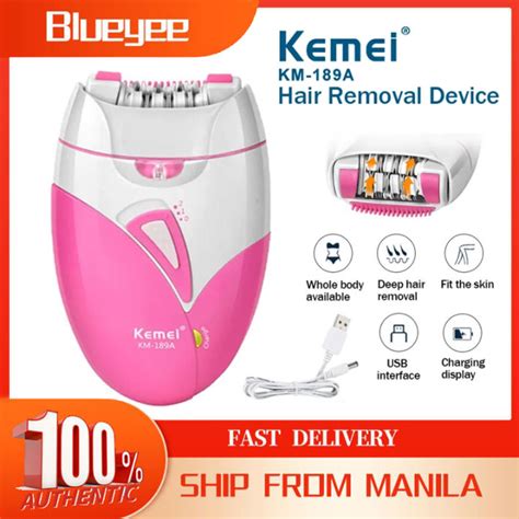 Electric Rechargeable Lady Shaver Hair Remover Epilator Trimmer