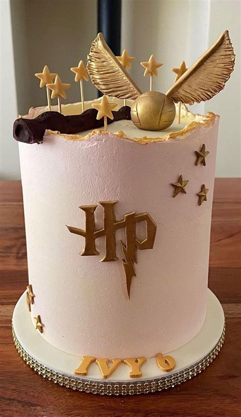 30 Cute Harry Potter Cake Designs Light Pink Harry Potter Cake