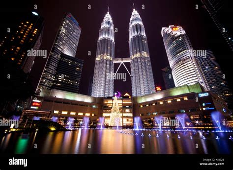 KLCC Christmas Night View Stock Photo - Alamy