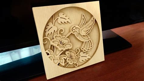 C163 Hummingbird Scroll Saw Pattern Pdf Dxf Svg Eps Etsy