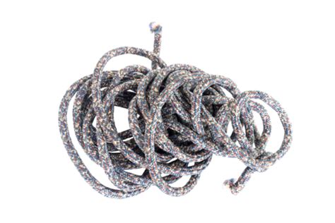 Coiled Thick Rope And Ship Ropes Against A Cable Isolated Background