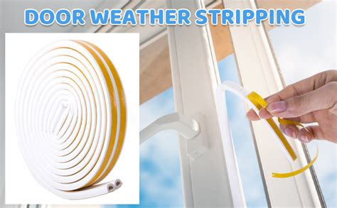 CloudBuyer Weather Stripping For Door Insulation Weatherproof Doors And