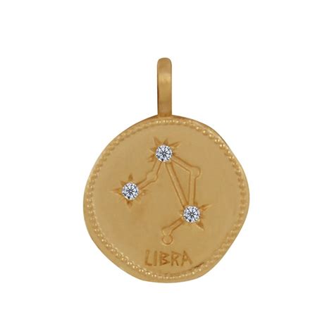 Pendentif Plaqu Or Constellation Balance Et Strass Les Poulettes Maty