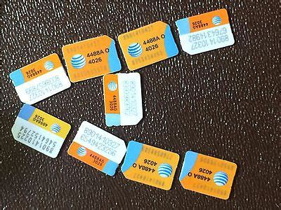 LOT OF 100 AT T Nano SIM Cards ATT 4G LTE 607376019560 EBay