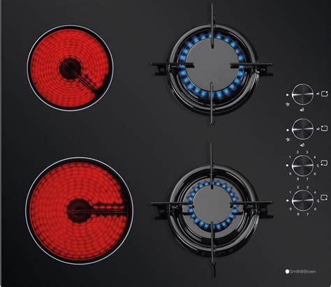 Płyta gazowo elektryczna do zabudowy 4 palnikowa Smith Brown SHO V261