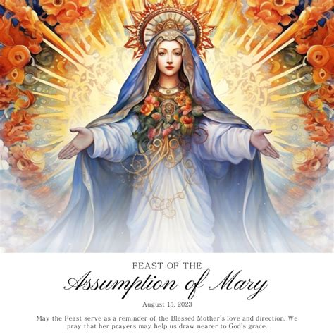 Assumption Of Mary Template Postermywall