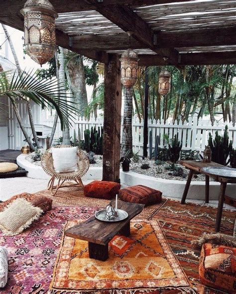 40 Bohemian Patio Decorating Ideas To Express Your Free Spirit Bohemian