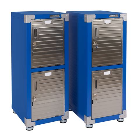 Seville Classics Ultrahd 4 Door Stackable Locker Cabinets