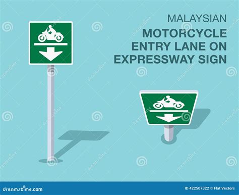 isolated malaysian  entry  slow moving vehicles road sign front