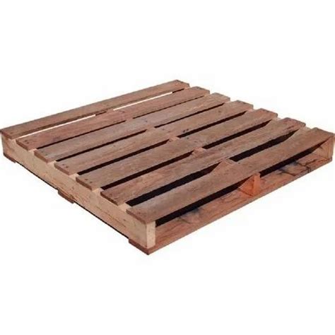 Rectangular Way Brown Two Way Wooden Pallet At Rs Piece In