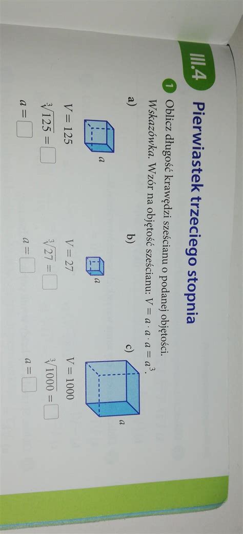 Pierwiastek Trzeciego Stopnia Oblicz D Ugo Kraw Dzi Sze Cianu O