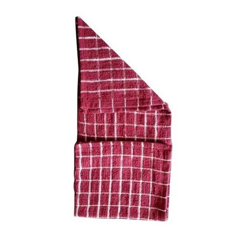 Cotton Plain Maroon Terry Kitchen Towel Wash Type Handwash Gm At