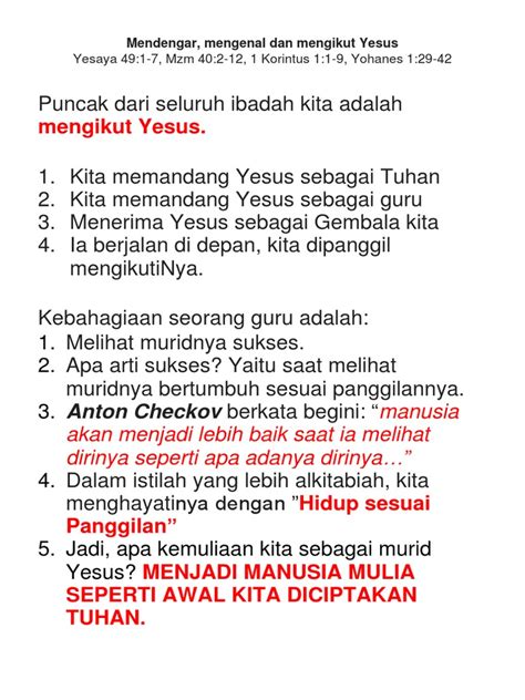 Mendengar Mengenal Mengikut Yesus Pdf