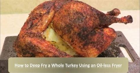 How To Deep Fry A Turkey Using An Oil Less Fryer Char Broil Big Easy