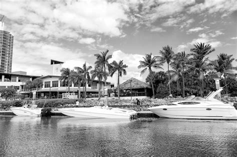 Premium Photo Miami Florida Usa February Different Yachts In