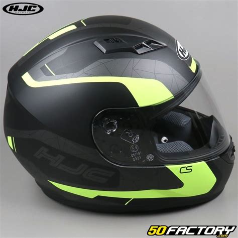 Full Face Helmet HJC CS 15 Dosta MC4HSF Black And Yellow Motorcycle