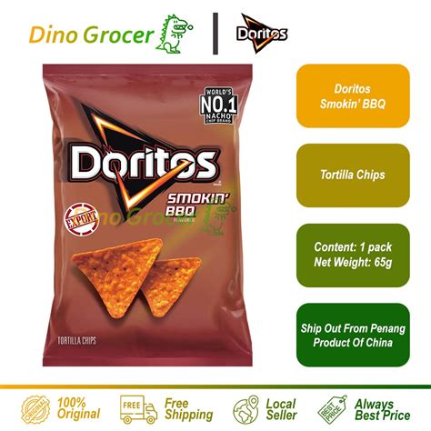 Doritos Tortilla Chips Smokin Bbq 65g Doritos Tortilla Chips Smoked