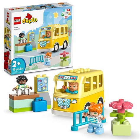 Lego Duplo Town Bus Ride 10988 Educational STEM Building Toy Set For