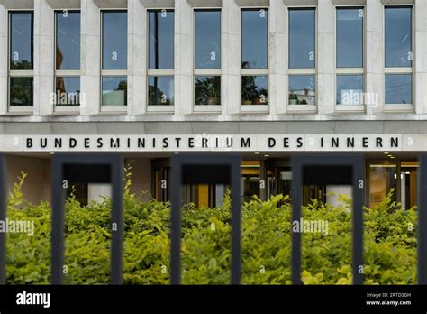 Bundesministerium des Innern (ministry of the interior) lettering on ...