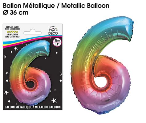 Ballon M Tallique Multicolore Surprisez Vous