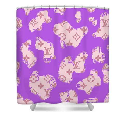 Louis Vuitton Shower Curtain Purple Map My Luxurious Home