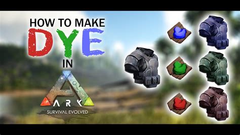 How To Make Dye In Ark Nitrado Tutorial YouTube