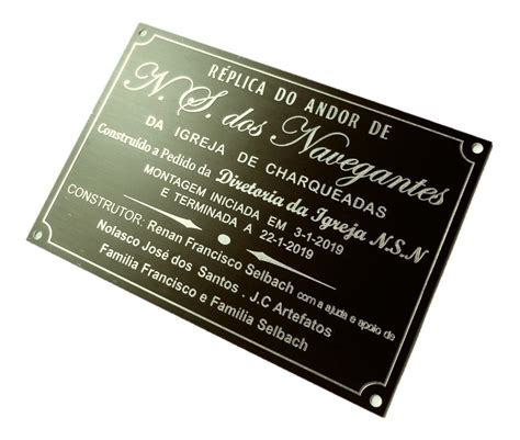 Placas De Aluminio Gravadas Baixo Relevo Personalizadas Auto Placas