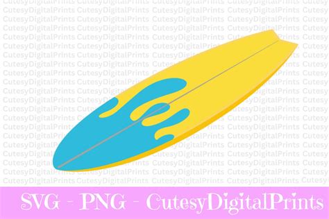 Surfboard Svg Surfing Svg Surf Svg Hawaiian Surfboard Svg Summer