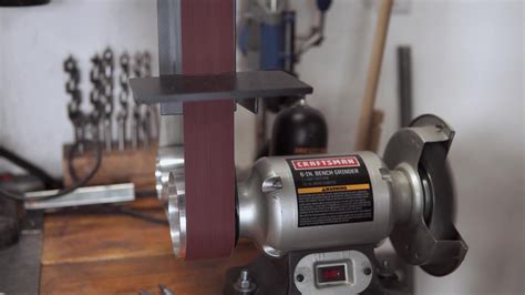 Diy Bench Grinder To Belt Sander Conversion With Templates 11 Steps