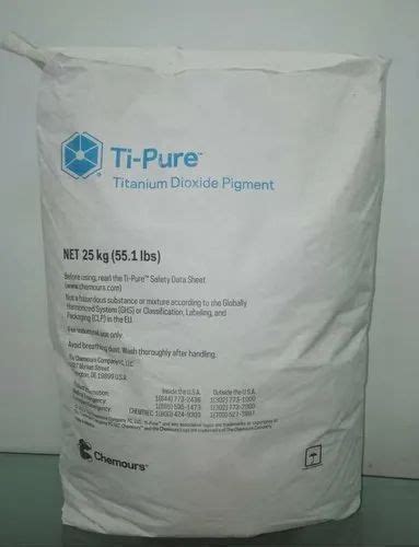 Ti Pure Titanium Dioxide Pigment Bag 25 Kg At Rs 300 Kg In