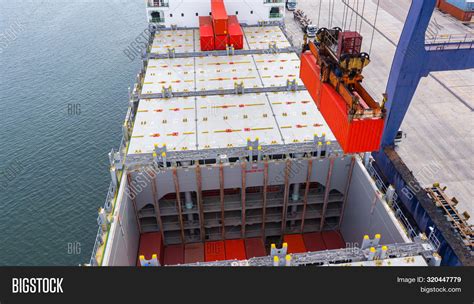 Container Ship Loading Image Photo Free Trial Bigstock