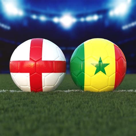 Premium Photo England Vs Senegal Soccer Match